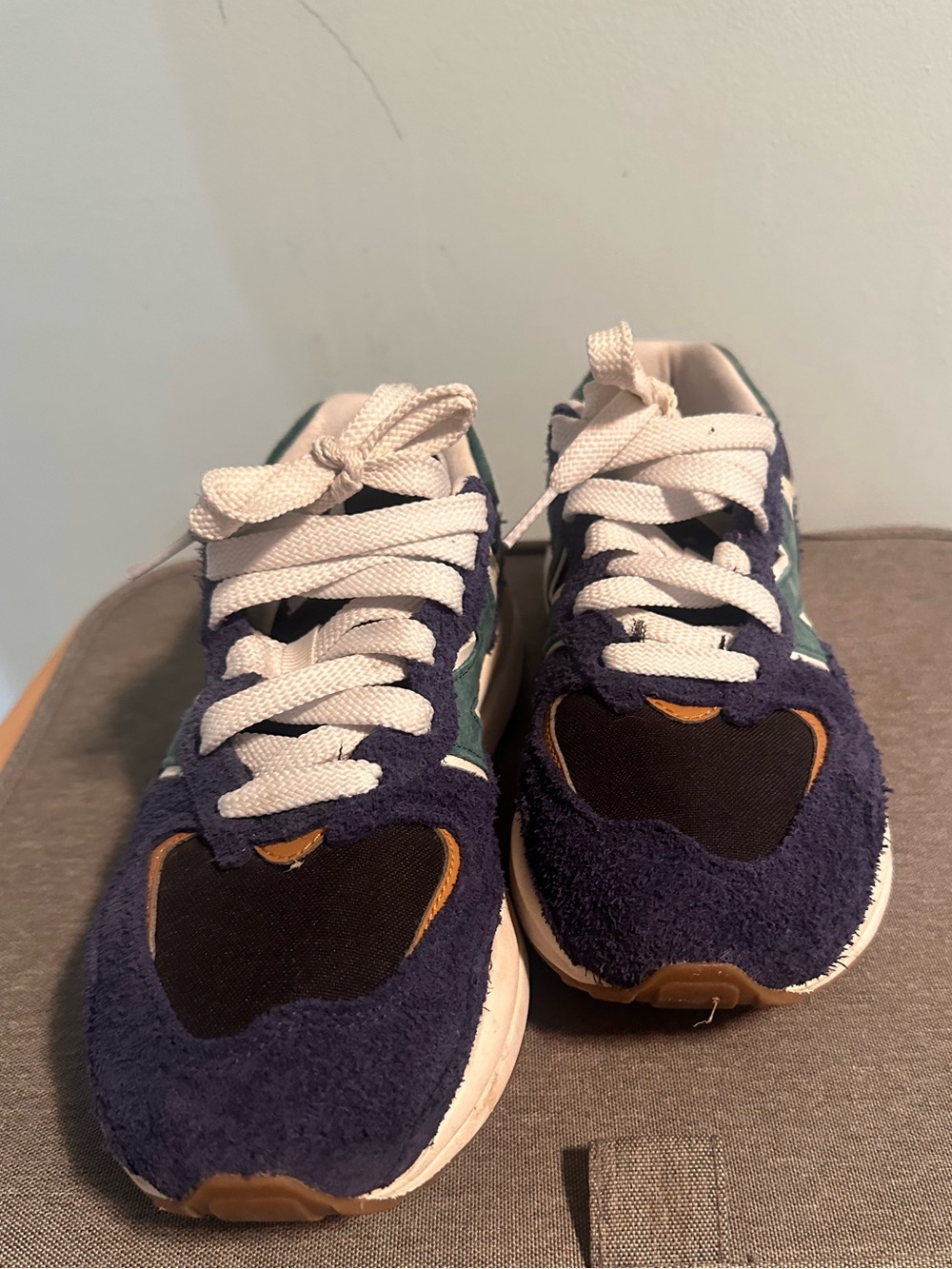 Women’s New Balance Navy and Teal Lace-Up Sneakers - Comfortable Everyday Shoes